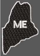 United States Maine Full Embroidered