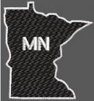 United States Minnesota Full Embroidered