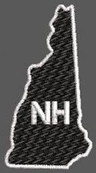 United States New Hampshire Full Embroidered