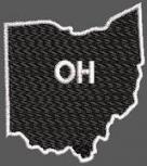 United States Ohio Full Embroidered