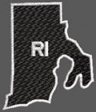 United States Rhode Island Full Embroidered