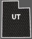 United States Utah Full Embroidered