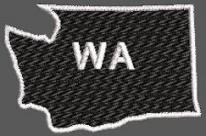 United States Washington Full Embroidered