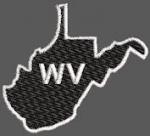 United States West Virginia Full Embroidered