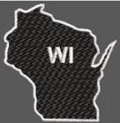 United States Wisconsin Full Embroidered