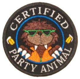 Certified Party Animal Patch Large Certified Party Animal Patch Large
