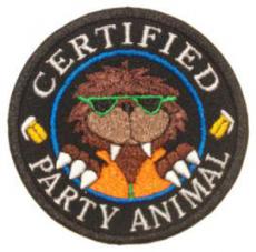 CERTIFIED PARTY ANIMAL Patch